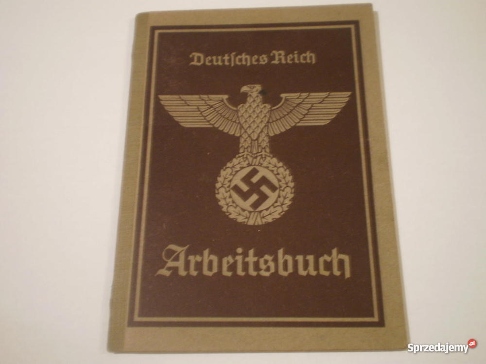 Deutfches Reich Arbeitsbuch łódzkie Łódź