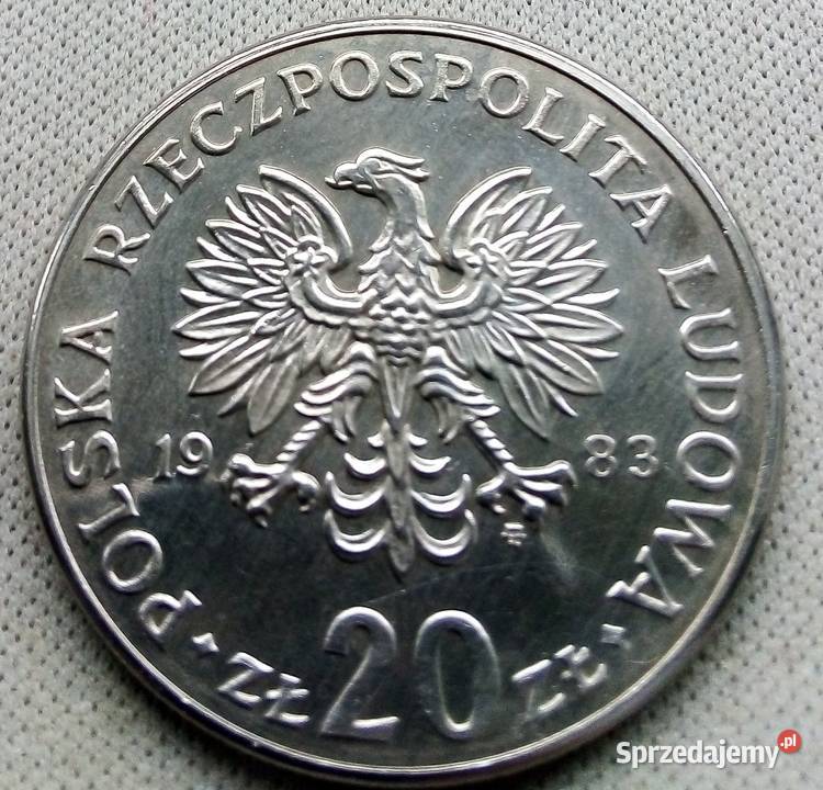 POLSKA20 1983 rCuNi RZADKI MARCELI NOWOTKO Legionowo