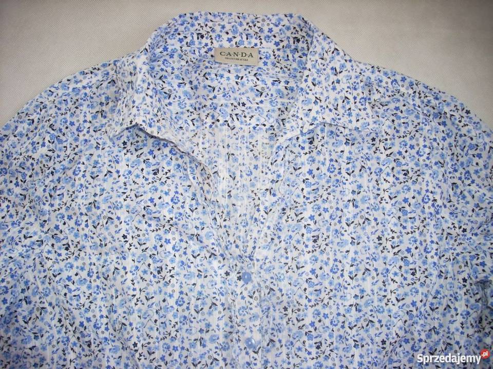 CA koszula bluzka Granat Wzorek Bawełna j nowa Bluzki i koszule Nowy Sącz