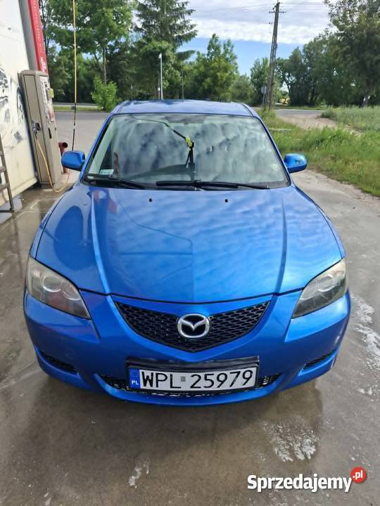 Mazda 3 16 benzyna niebieski Bodzanów
