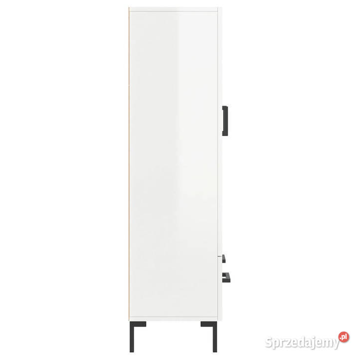 Wysoka szafka biała z połyskiem 695x31x115 Warszawa