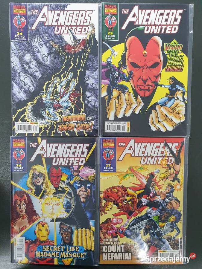 The Avengers United 29 komiksów Marvel język Europejskie Gdynia