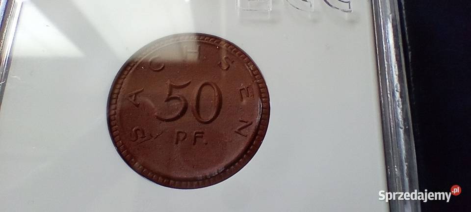 Stare monety 50 fenig 1921 porcelana Niemcy sprzedam