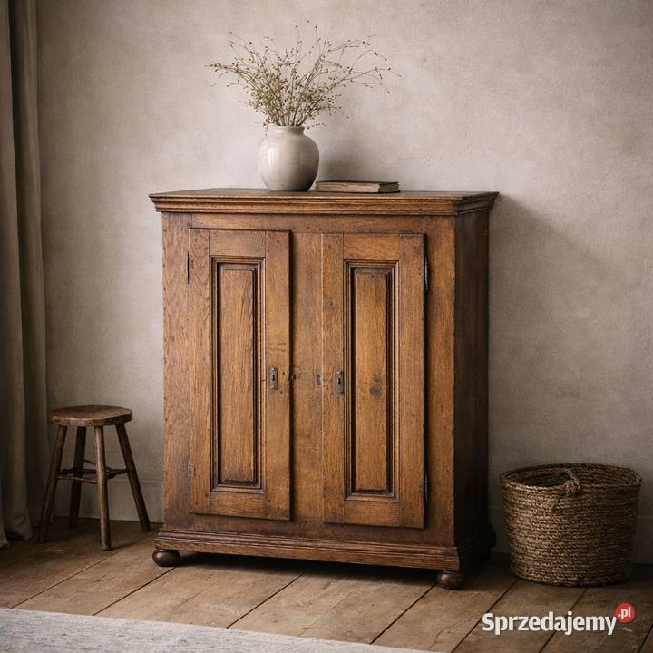 Szafka dębowa rustykalna XIXXX w lite drewno Budno