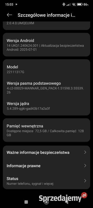 Sprzedam telefon Xiaomi Redmi Note 12 5G Częstochowa