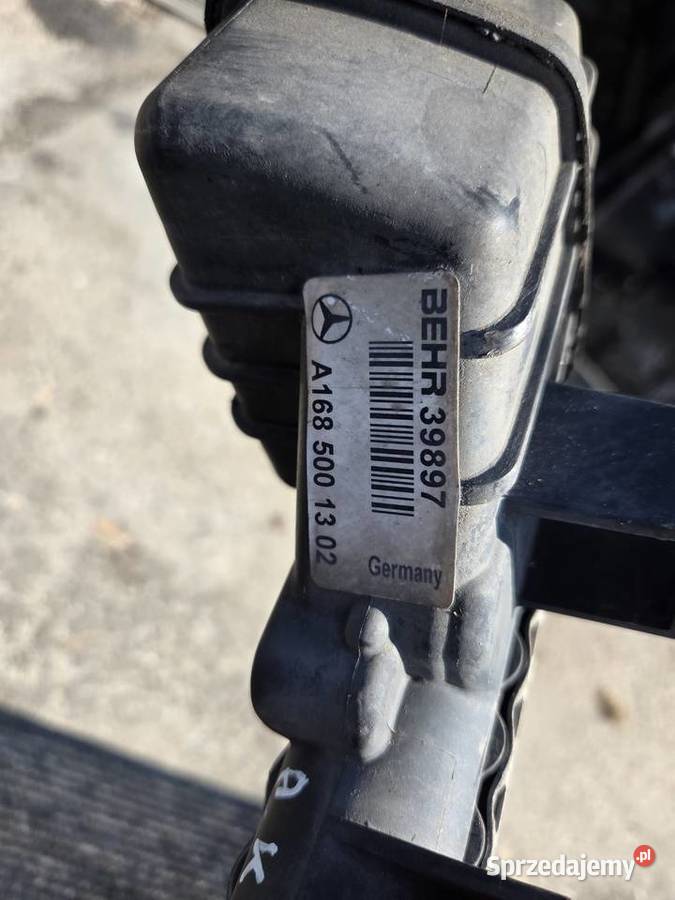 Chłodnica wody Mercedes a klasa 17 CDI Łagów sprzedam