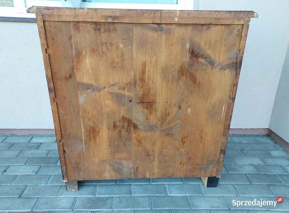 Zabytkowa komoda eklektyczna cztery szuflady