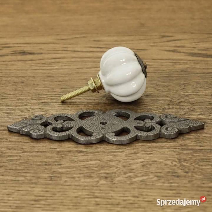 Gałka meblowa ceramiczna KWIAT Z SZYLDEM świętokrzyskie sprzedam