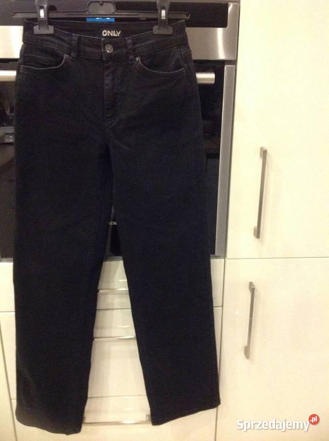 Spodnie Jeans Czarne Damskie ONLY S j Nowe Długie Nowa Sól