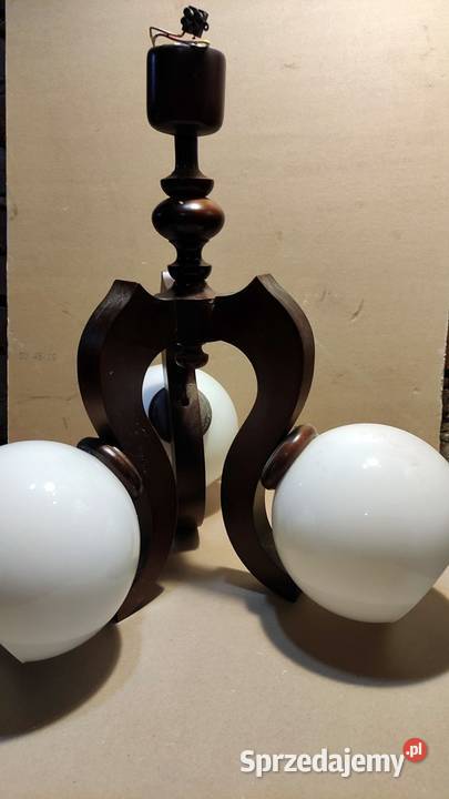 Lampa Żyrandol sufitowy drewniany Kraśnik