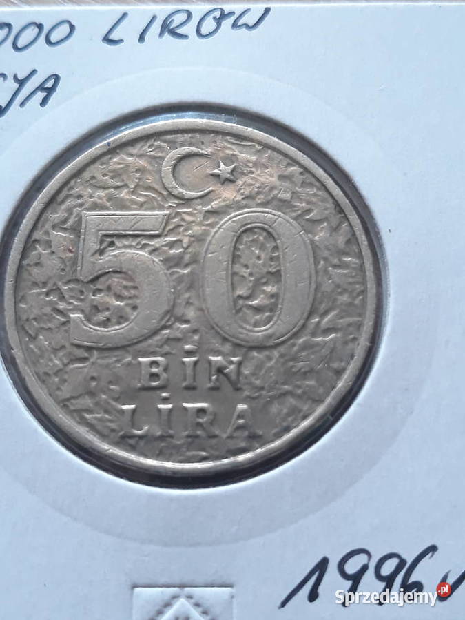 50 Lirów Turcja 1996 r wielkopolskie Konin