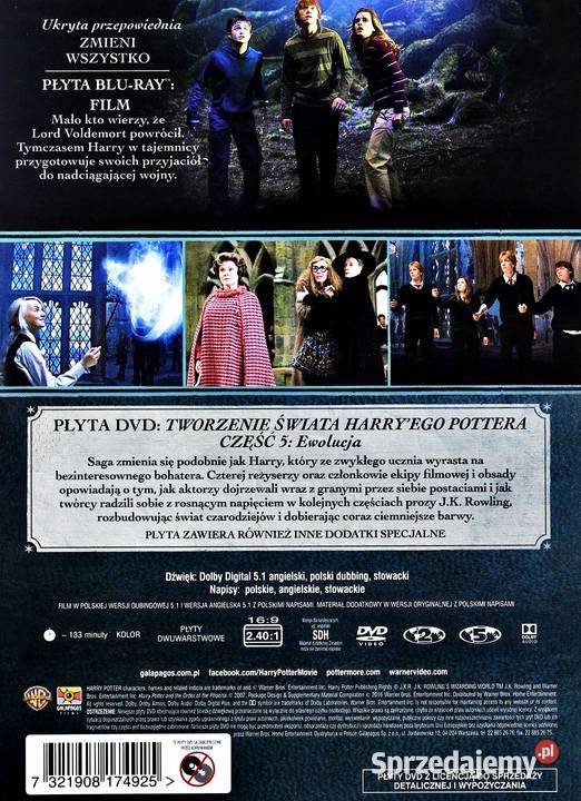 HARRY POTTER PEŁNA KOLEKCJA 8 FILMÓW 16 DVD Filmy wielkopolskie Kalisz