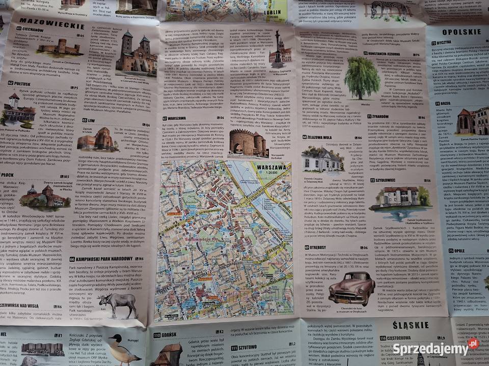 Polska atrakcje turystyczne 1685 000 mapa Rok wydania 2014 Mapy i przewodniki Kraków