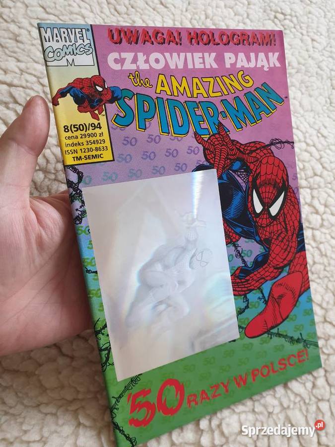 SpiderMan 85094 TM Semic HOLOGRAM Superbohaterowie Gdynia