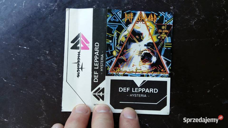 Kaseta magnetofonowa Def Leppard Hysteria Wyd Siemiatycze