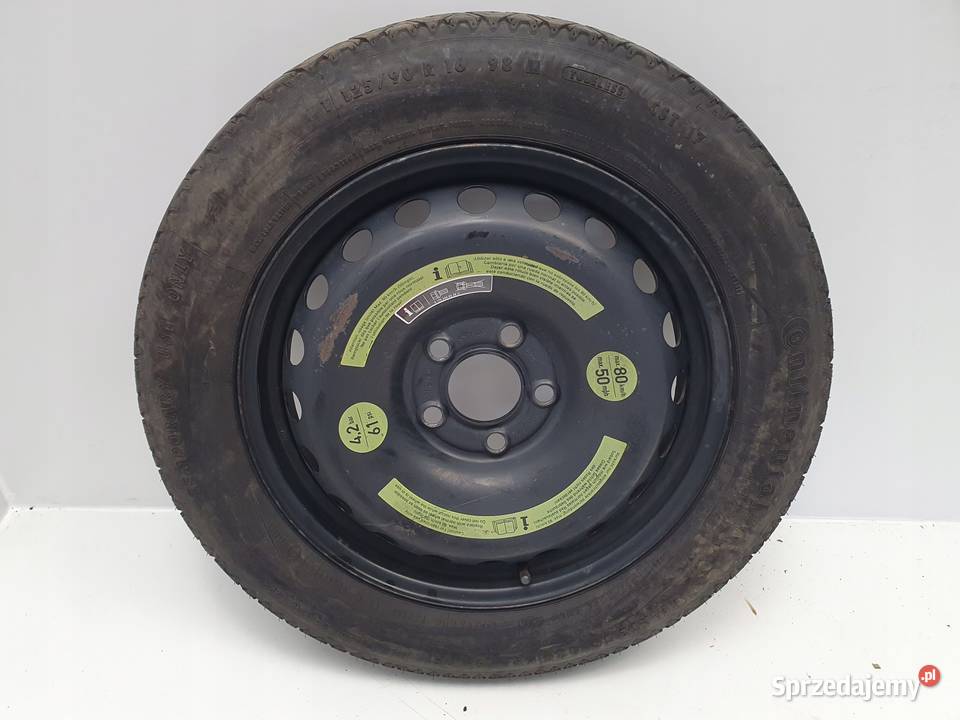 KOŁO DOJAZDOWE dojazdówka 12590 R16 5x112 Samochodowe Chełm