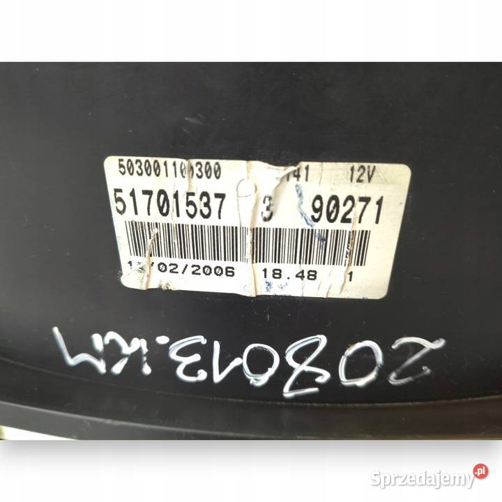 LICZNIK ZEGARY 51701537 Fiat Grande Punto 12 8V osobowe Chełm sprzedam