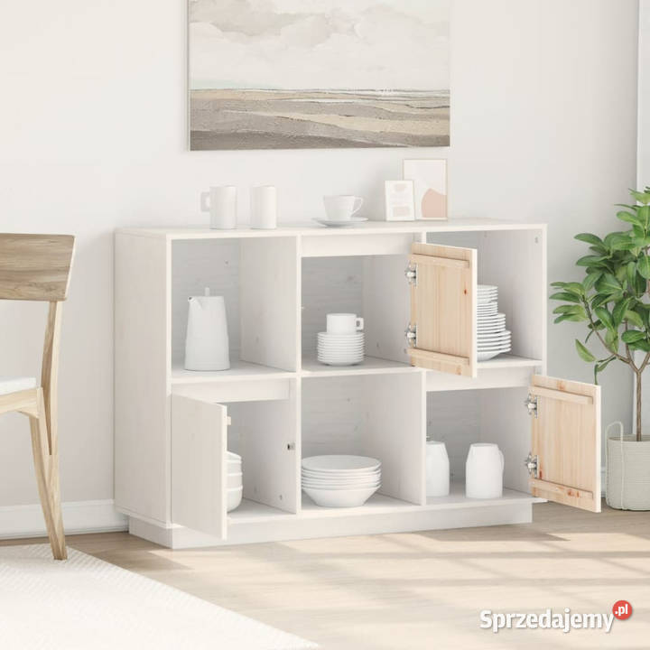 Szafka biała 1105x35x80 lite drewno sosnowe Warszawa