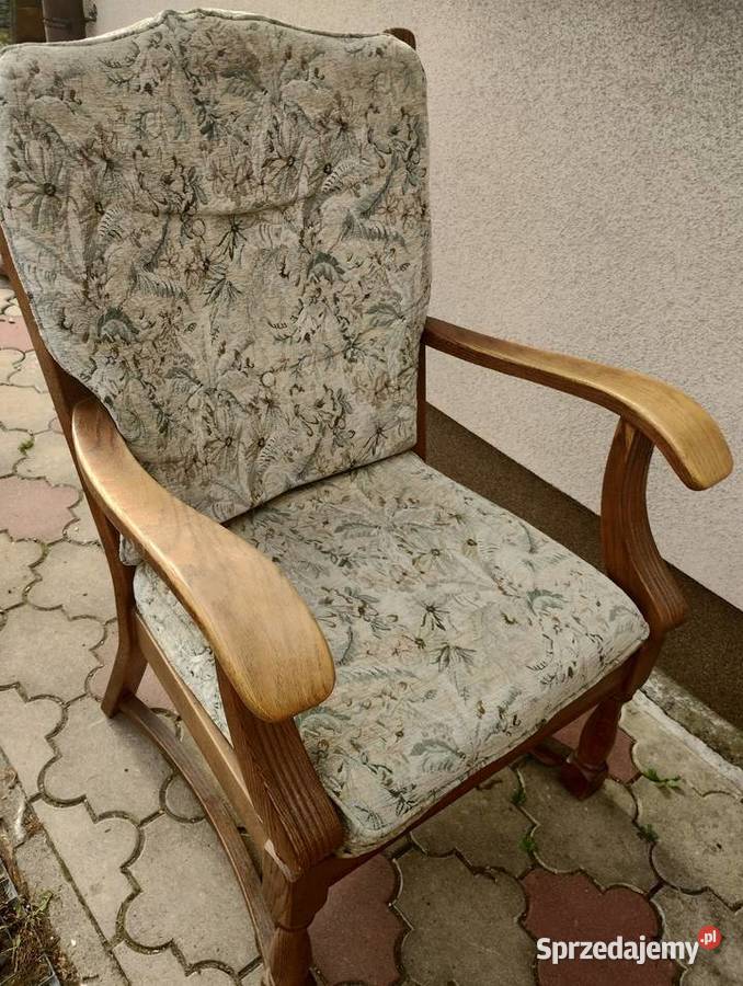 Fotel z podłokietnikami 100cm Ełk sprzedam
