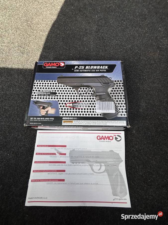 Wiatrówka Gamo P25 BlowBack 45mm magazynek 2x8 Kamień Pomorski