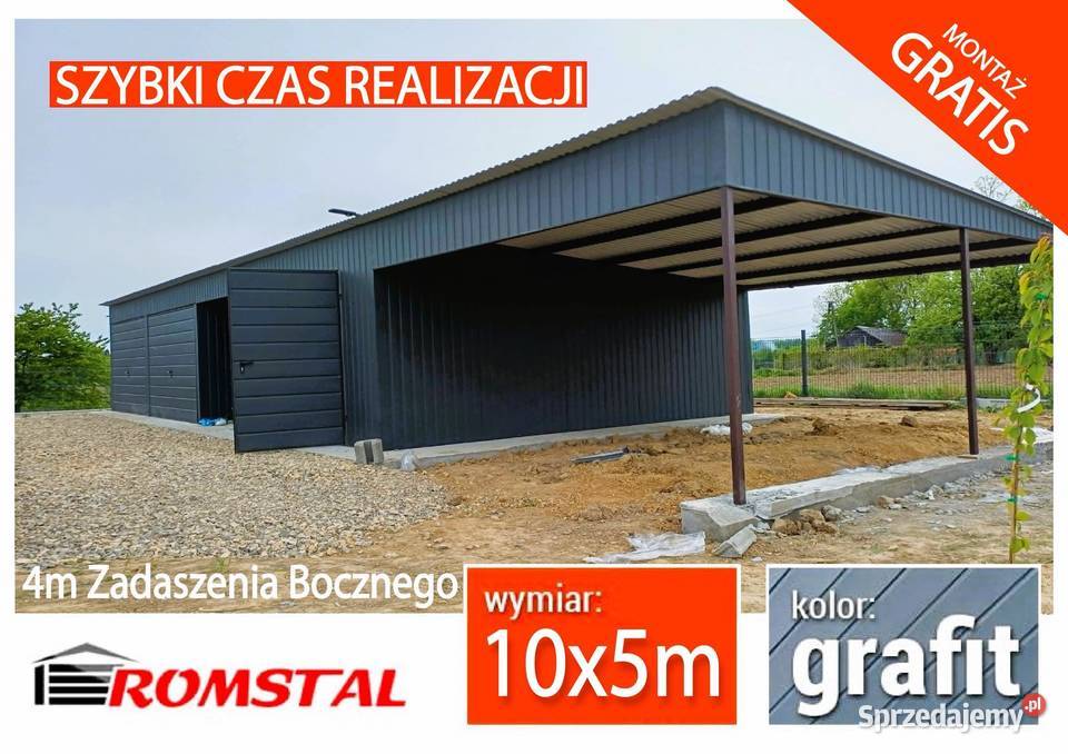 Garaż Blaszany WIATA BoczneMagazynKonstrukcja Kluczbork