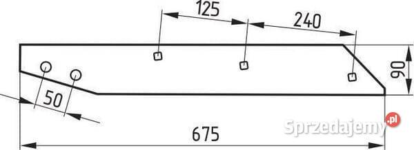 Płoza prawa 738 XL 1116730010 Kamionna