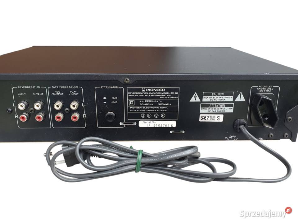 Stary Pioneer SR60 Reverb Korektor Pogłosu Made sprzedam