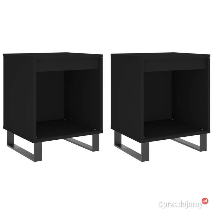 Szafki nocne 2 czarne 40x35x50 WM830735 Warszawa