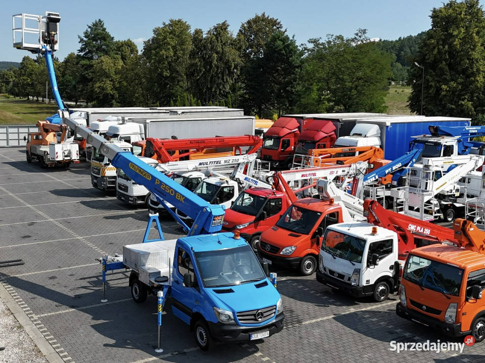 Mercedes Sprinter Podnośnik Koszowy 25m manualna Widełki