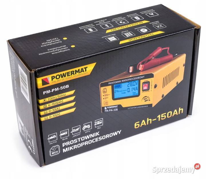 Prostownik MIKROPROCESOROWY Akumulatorowy 12V Diagnostyka silnika i elektroniki Katowice