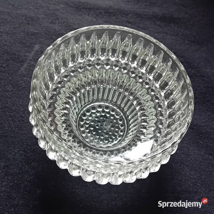 Skandynawska szklana miseczka świecznik druga Porcelana i szkło Koźminek