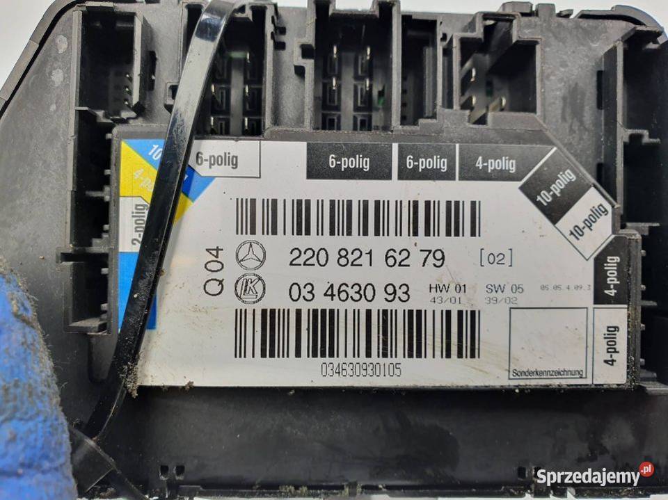 MODUŁ MERCEDES BENZ SKLASA W220 2208216279 kujawsko-pomorskie Lipno