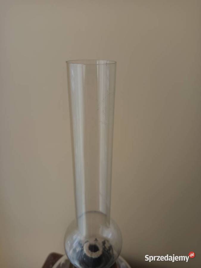 Lampa naftowa mosiądz marmur Antyki Budzyń