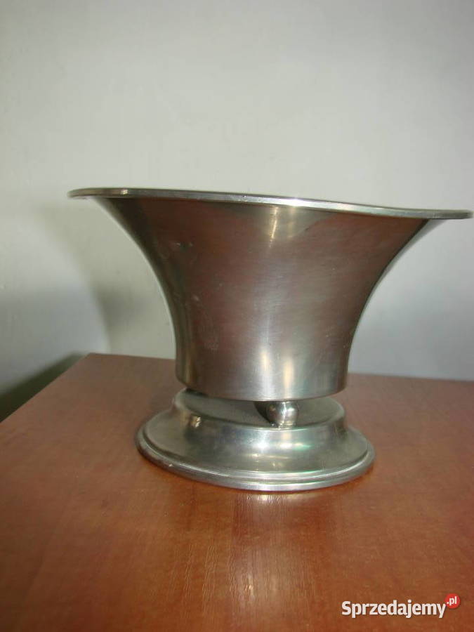 Modern Metallkunst Svenskt tenn cynowy puchar Pruszcz Gdański