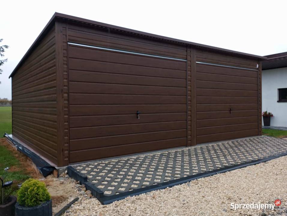 Garaż blaszany bramy uchylne do góry 6x5 Nałęczów sprzedam