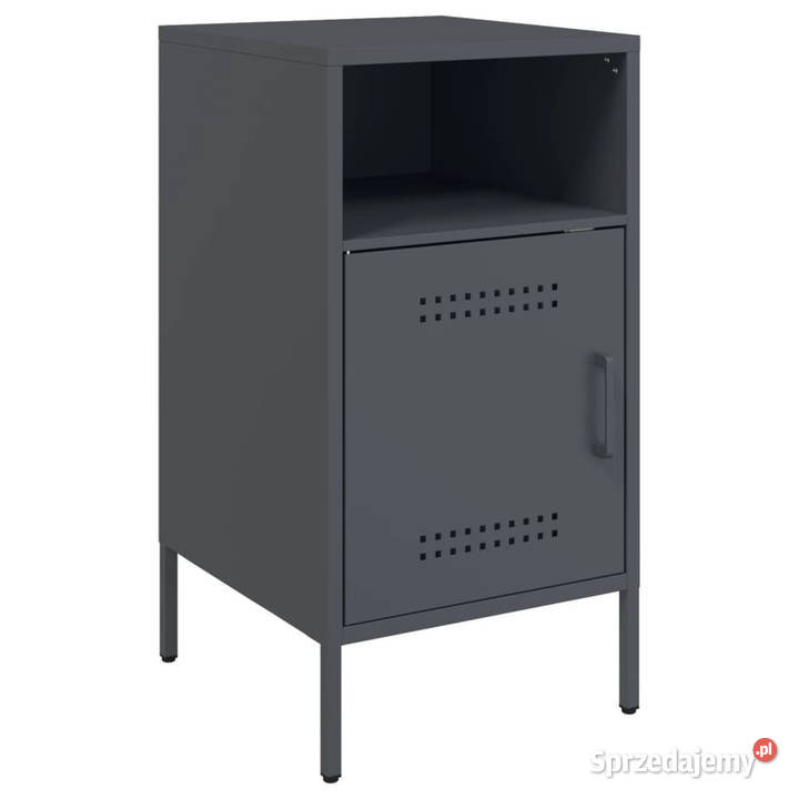 Szafka nocna antracyt 36x39x68 stal WM843070 Warszawa sprzedam