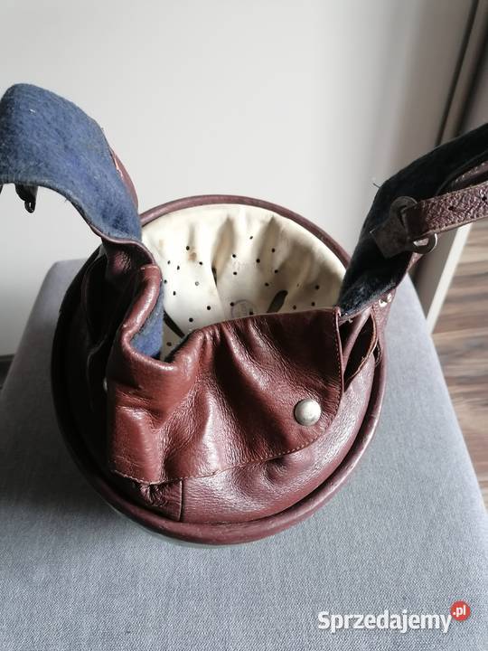 Kask orzeszek PRL wsk motorynka Rozmiar L łódzkie Bolimów