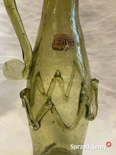 Artystyczny wazon szklany z Krakowskiego Porcelana i szkło Porcelana i szkło Kraków