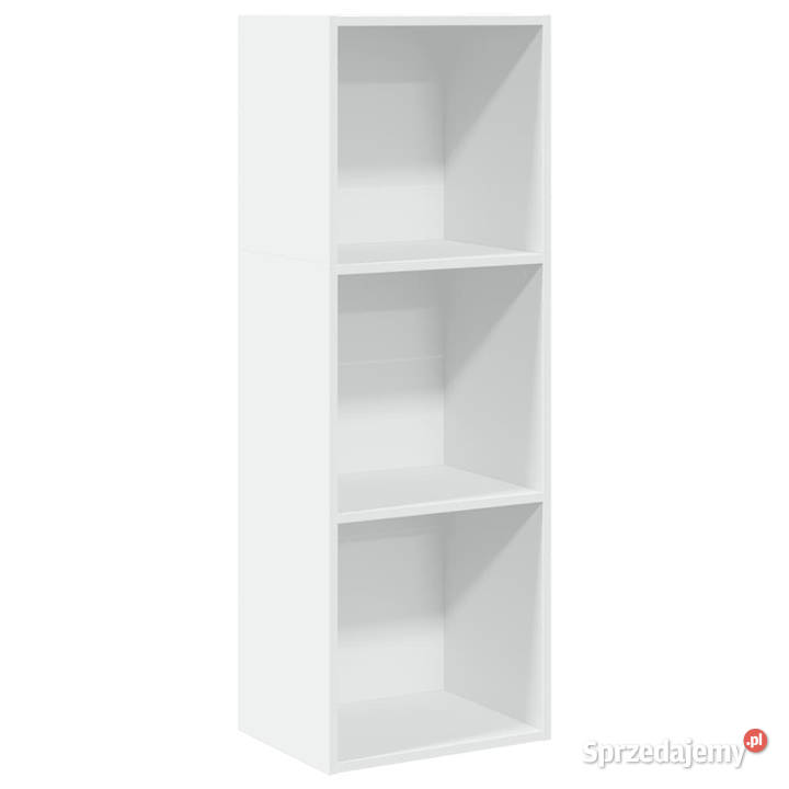 Regał na książki biały 40x30x114 WM857867 mazowieckie Warszawa