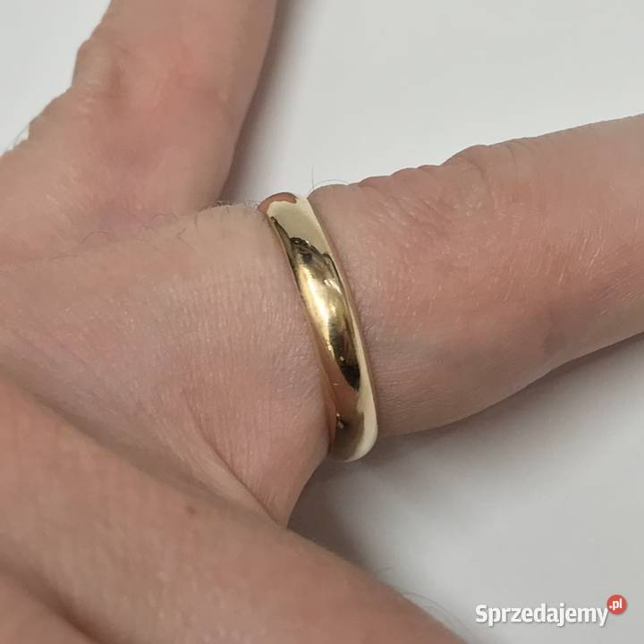 Złota OBRĄCZKA damska 585 14K KLASYCZNA forma Warszawa