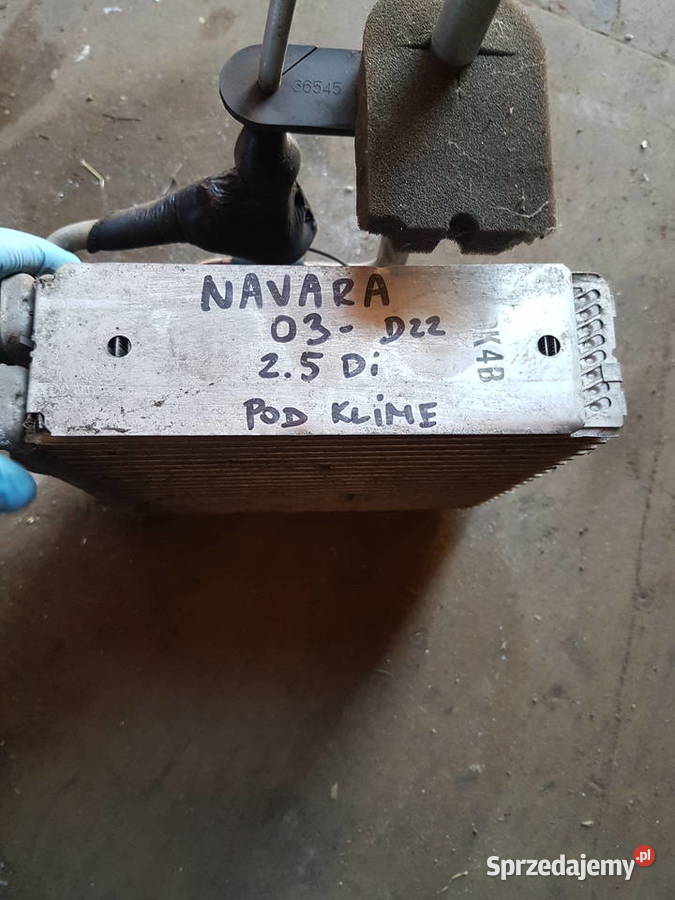 NISSAN NAVARA D22 25DI CHLODNICZKA KLIMATYZACJI Rok produkcji 2005 Parowniki wielkopolskie Turek