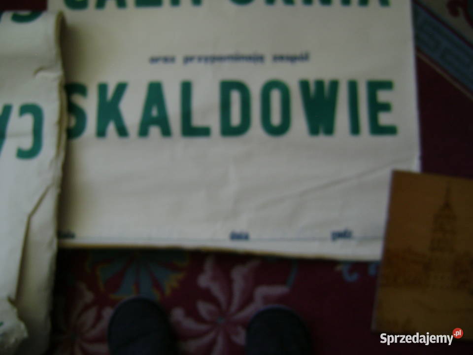 Starocie z PRL SKALDOWIE afisz z 1980 r 70 x 95 Gdynia