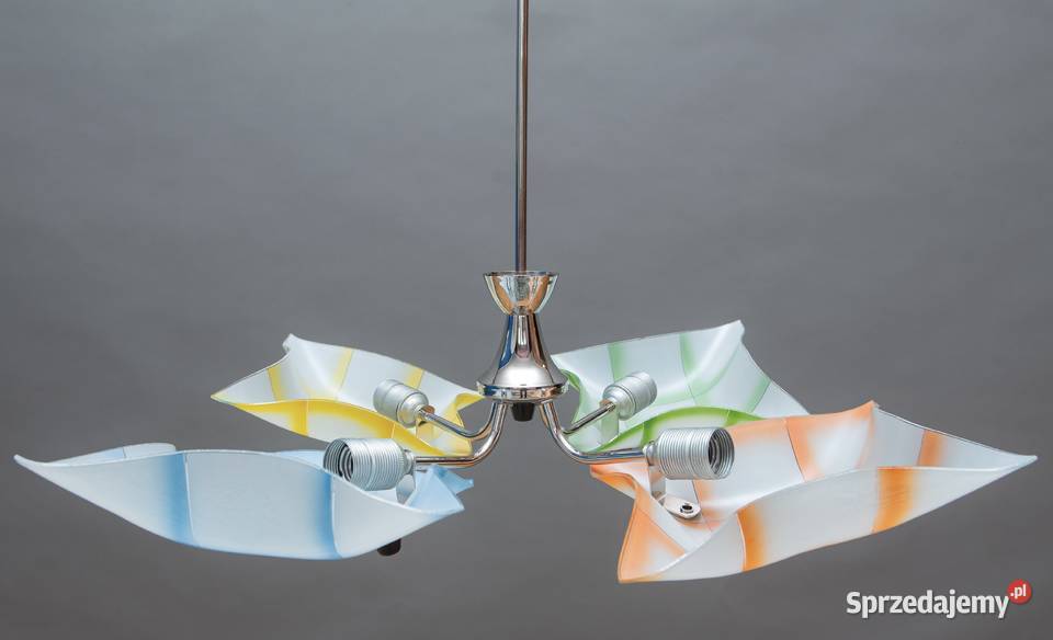 Żyrandol lata 60 Look PopArt MidCentury Vintage śląskie Dąbrowa Górnicza