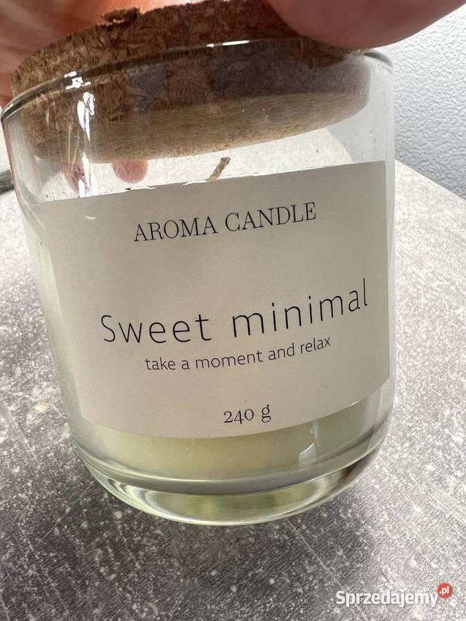 Świeczka świeca Aroma Candle Sweet minimal 240 g podkarpackie Jasło