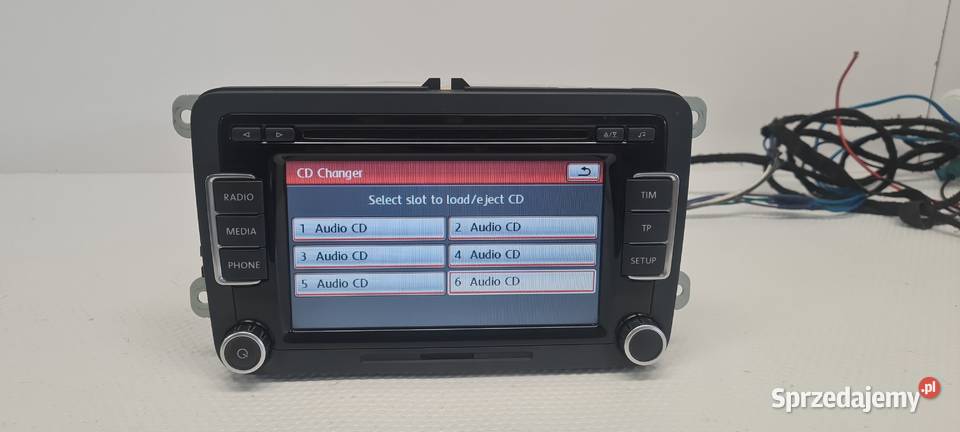 VW RCD510 Passat B7 Golf VI Radio 6CD Mp3 Aux SD wielkopolskie Jarocin