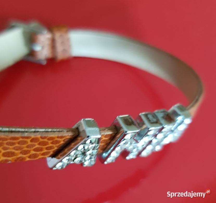 bransoletka biżuteria imię litery ania cyrkonie Dla kobiet Kielce