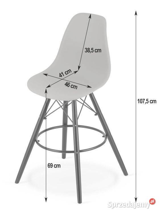 Hoker LAMAL czarny nogi naturalne Bielsk Podlaski
