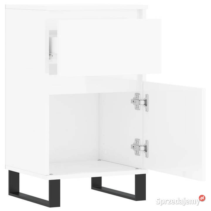 Szafki 2 białe z połyskiem 40x35x70 WM831169 Meble mazowieckie