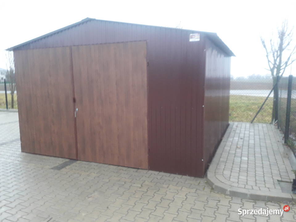 Garaż blaszany BRĄZOWY Magazyn Wiata Hala mazowieckie Płock