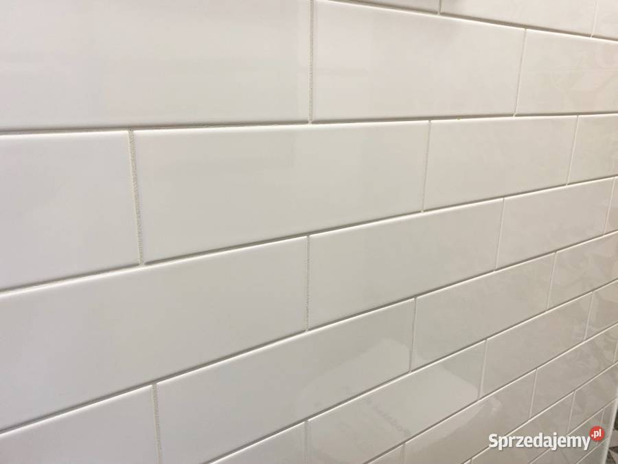 płytka ścienna 10x30 cegiełka biała połysk White Ściany i elewacje Zakopane sprzedam